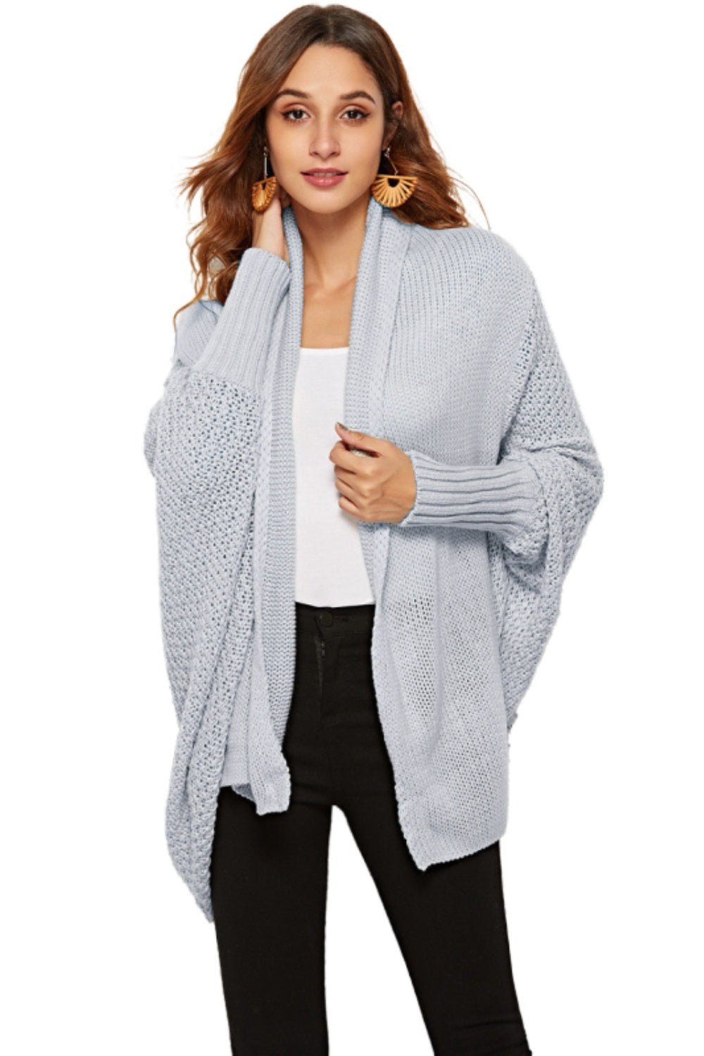 Angel Wings Open Front Batwing Sleeve Cardigan